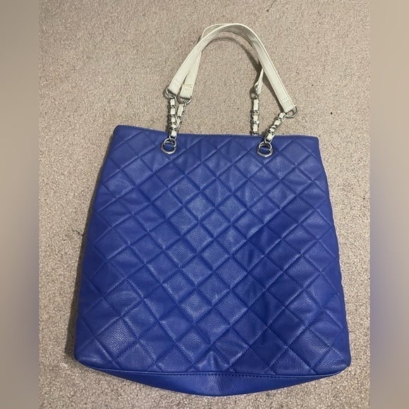 Nine West Blue and Cream Tote bubble shoulder bag - Picture 4 of 10